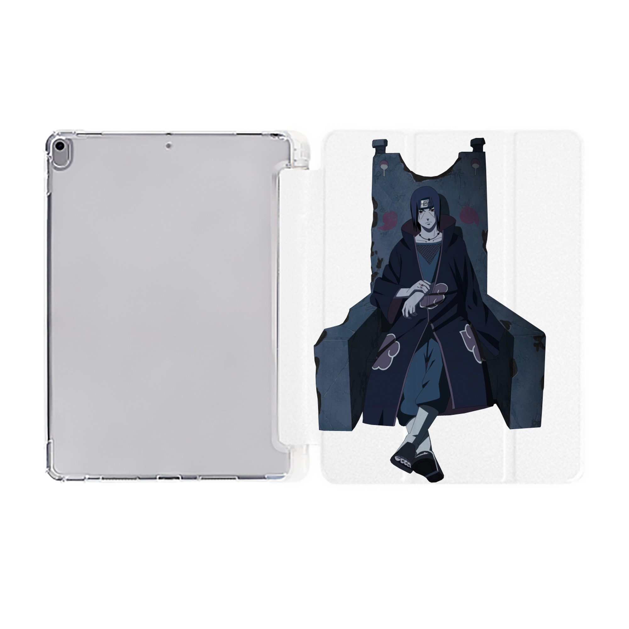 （画像用） NARUTO -ナルト- うちは イタチ Uchiha Itachi IPad ケース ペン収納付き 三つ折りスタンド PUレザー×シリコン 対応機種9.5/10.5/10.9インチ
